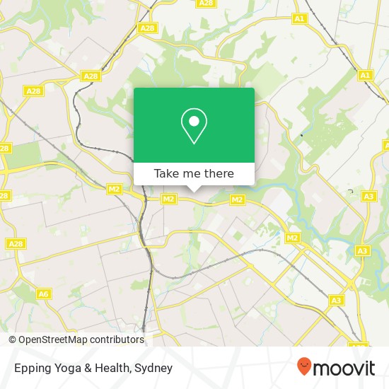 Epping Yoga & Health map