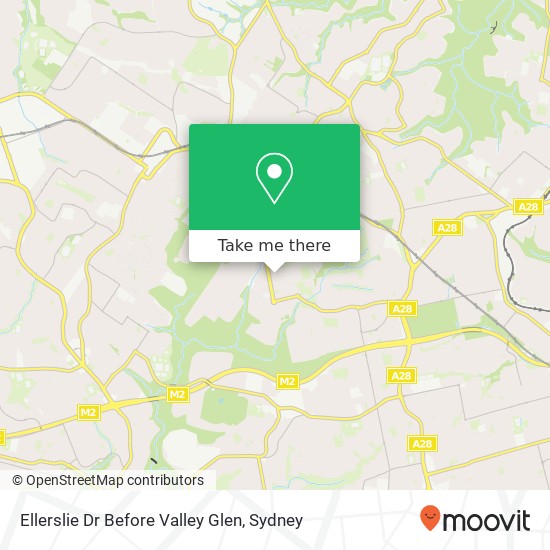 Ellerslie Dr Before Valley Glen map