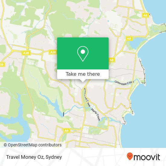 Travel Money Oz map