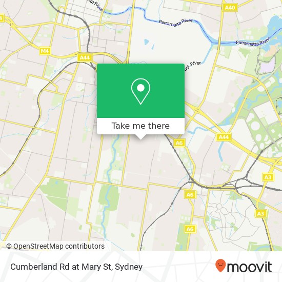 Cumberland Rd at Mary St map