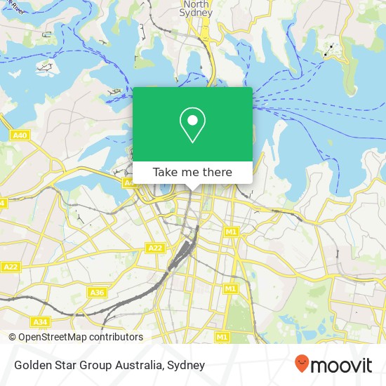 Mapa Golden Star Group Australia