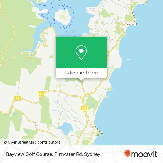 Bayview Golf Course, Pittwater Rd map