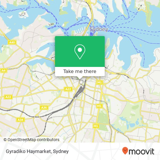 Gyradiko Haymarket map
