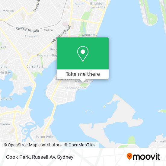 Cook Park, Russell Av map