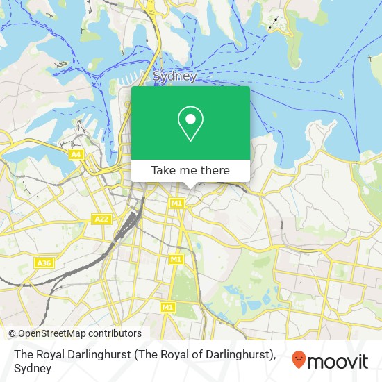 Mapa The Royal Darlinghurst