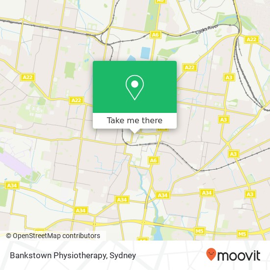 Mapa Bankstown Physiotherapy