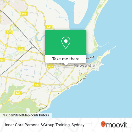 Inner Core Personal&Group Training map