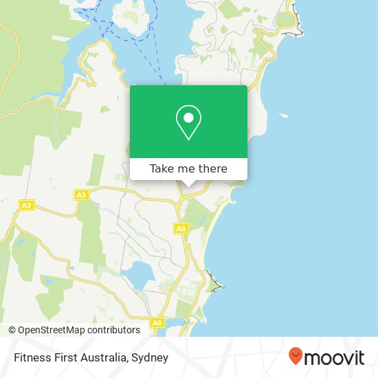 Fitness First Australia map
