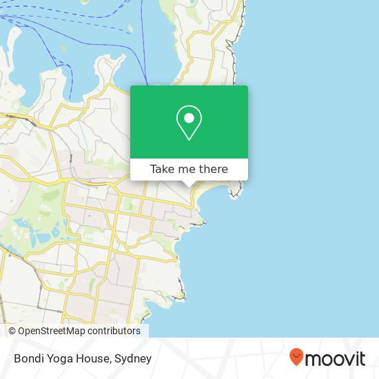Bondi Yoga House map