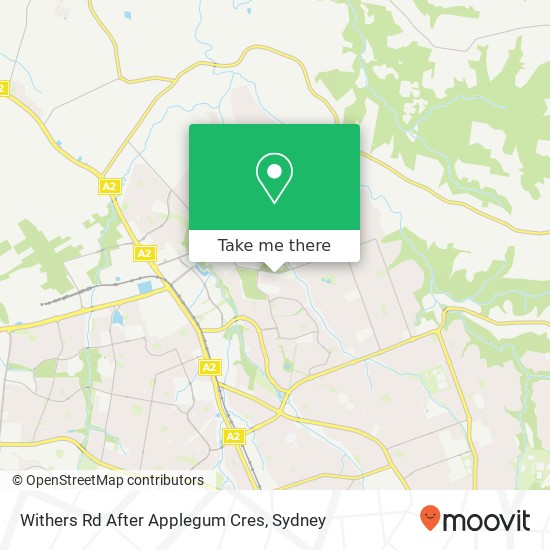 Withers Rd After Applegum Cres map