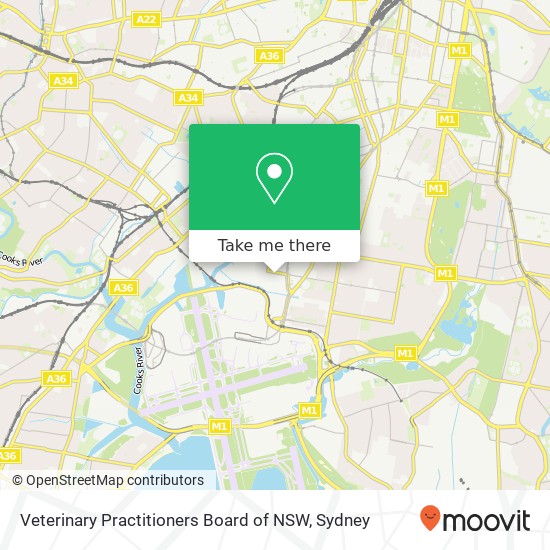 Veterinary Practitioners Board of NSW map