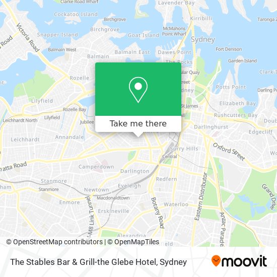 Mapa The Stables Bar & Grill-the Glebe Hotel