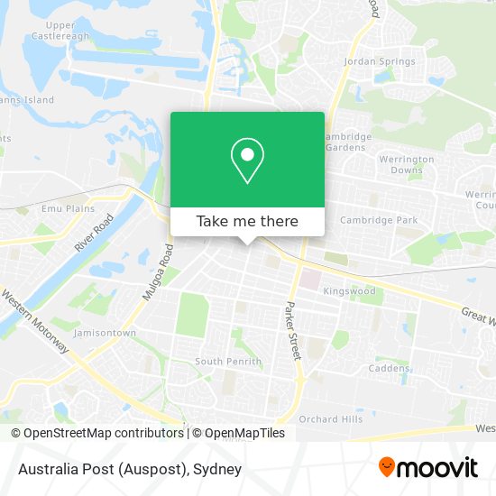 Australia Post (Auspost) map