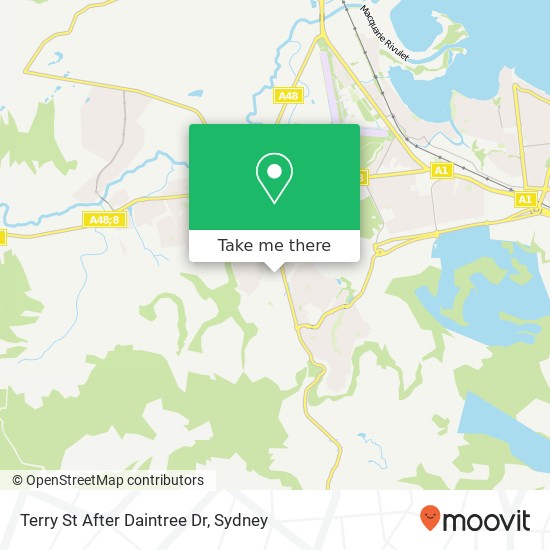 Mapa Terry St After Daintree Dr