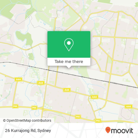 26 Kurrajong Rd map