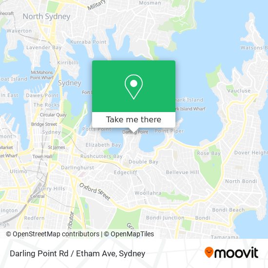 Darling Point Rd / Etham Ave map