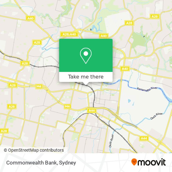 Mapa Commonwealth Bank