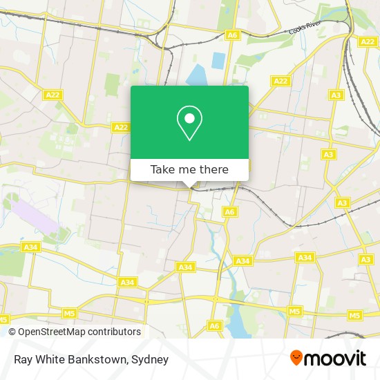 Mapa Ray White Bankstown