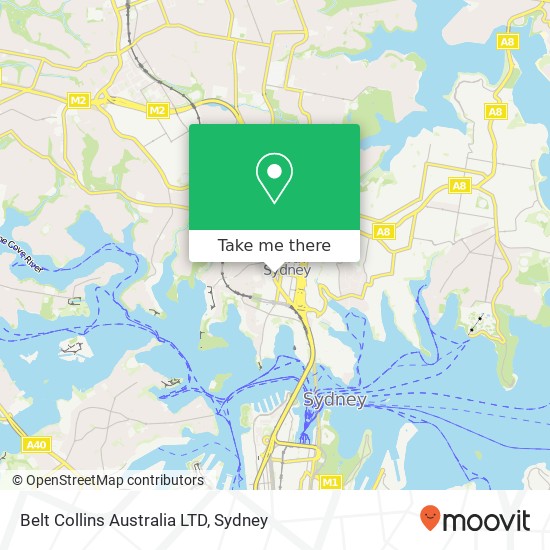 Belt Collins Australia LTD map