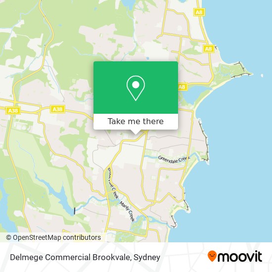 Mapa Delmege Commercial Brookvale