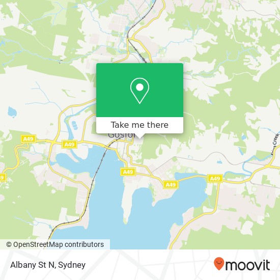 Albany St N map