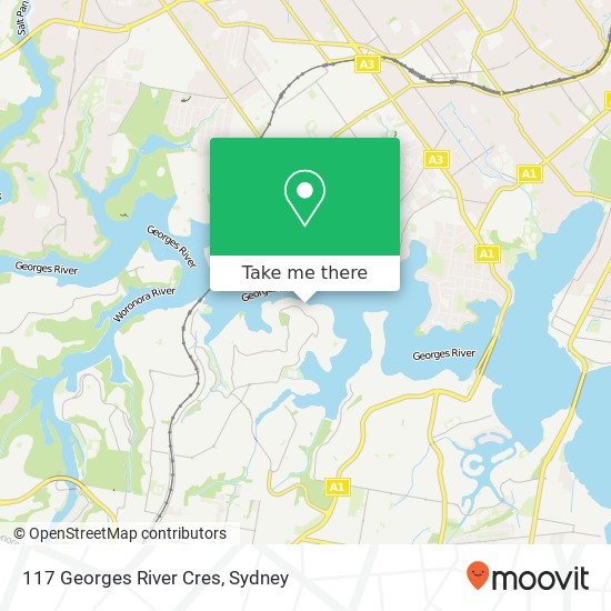 117 Georges River Cres map