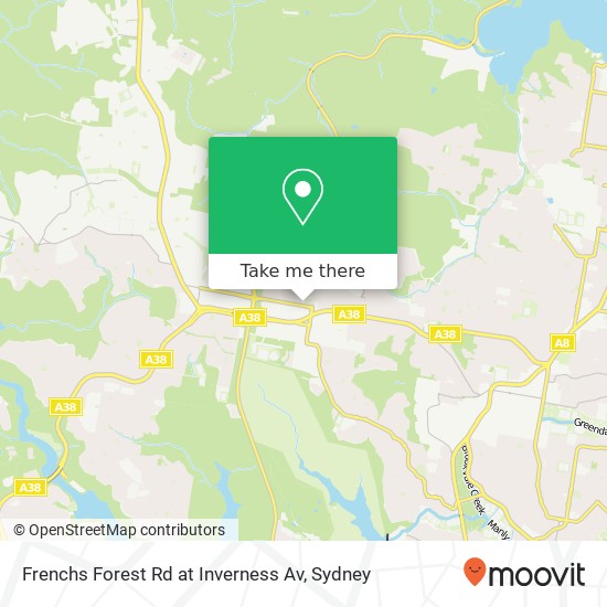 Frenchs Forest Rd at Inverness Av map