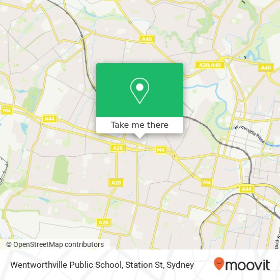 Wentworthville Public School, Station St map