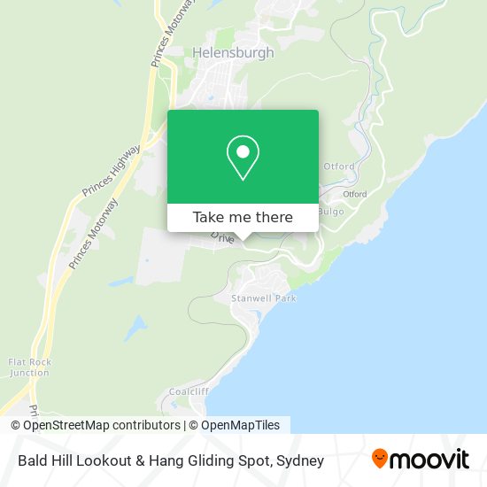 Bald Hill Lookout & Hang Gliding Spot map