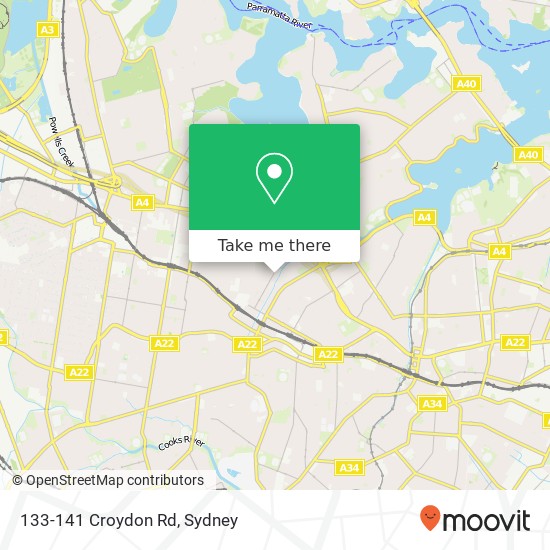 Mapa 133-141 Croydon Rd