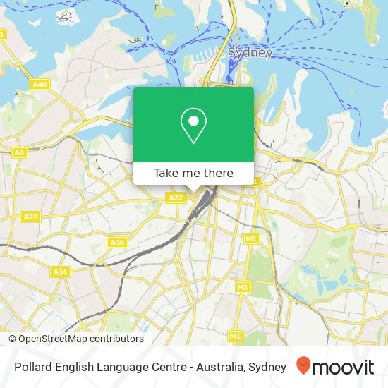 Mapa Pollard English Language Centre - Australia