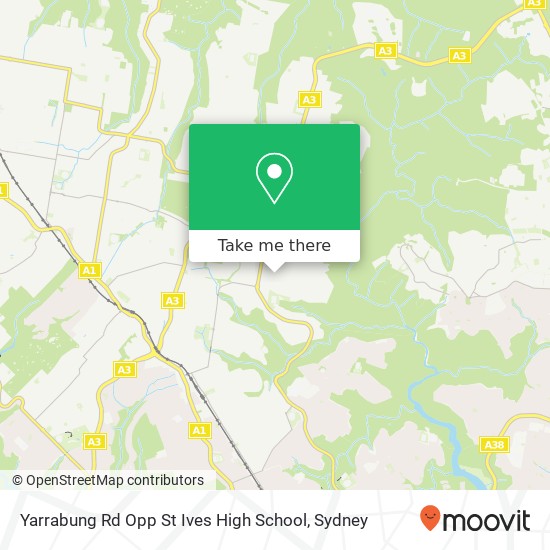 Yarrabung Rd Opp St Ives High School map