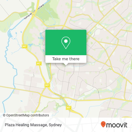 Plaza Healing Massage map