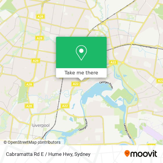 Cabramatta Rd E / Hume Hwy map