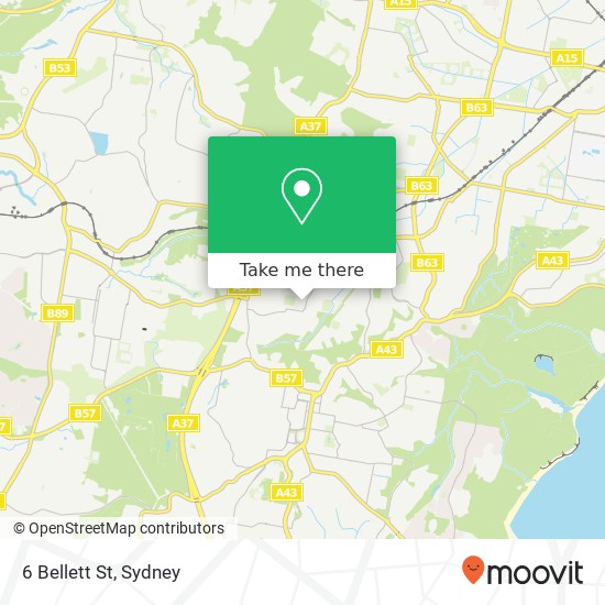 Mapa 6 Bellett St