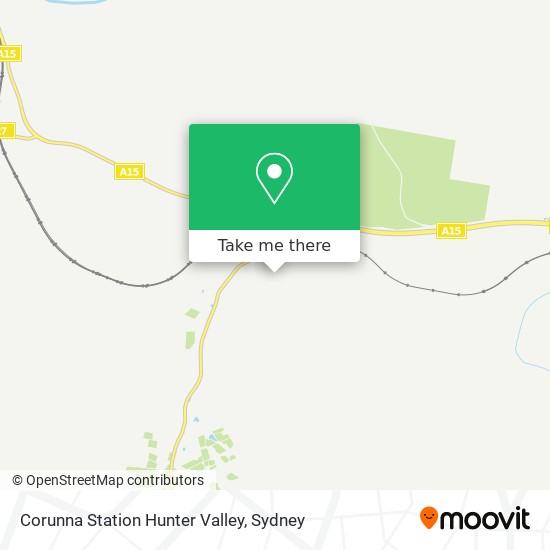 Corunna Station Hunter Valley map