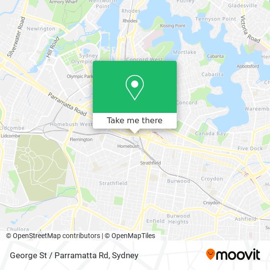 George St / Parramatta Rd map