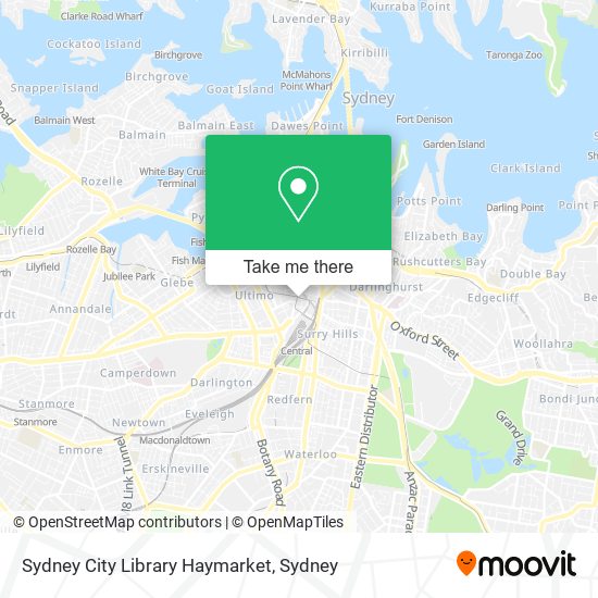 Sydney City Library Haymarket map