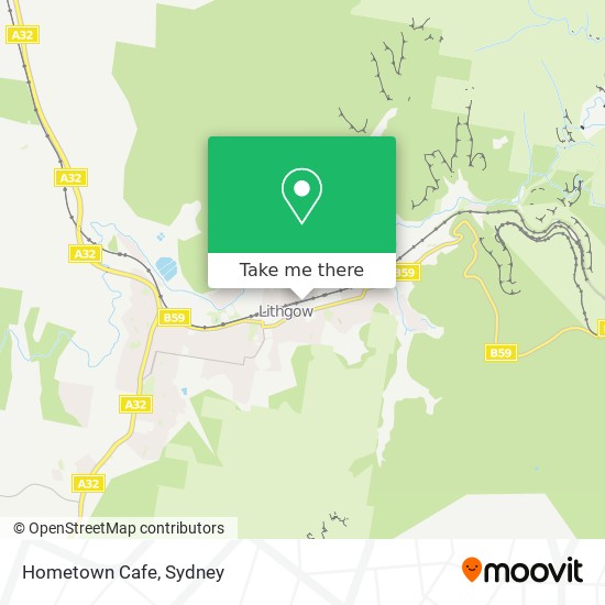 Mapa Hometown Cafe