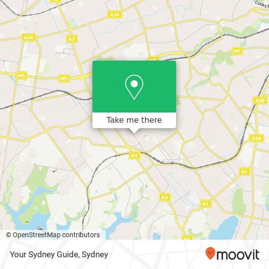 Your Sydney Guide map