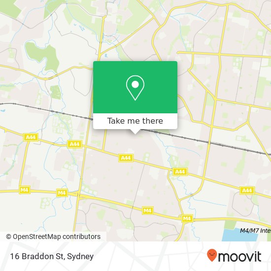 16 Braddon St map