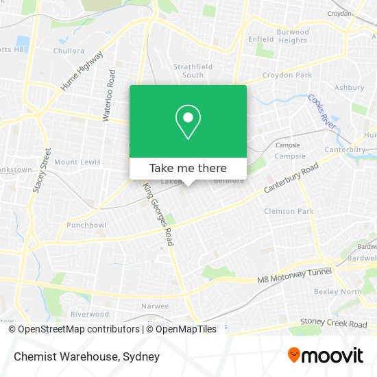 Chemist Warehouse map