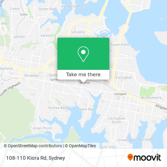 Mapa 108-110 Kiora Rd