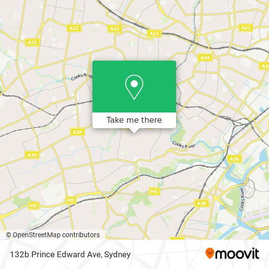 132b Prince Edward Ave map