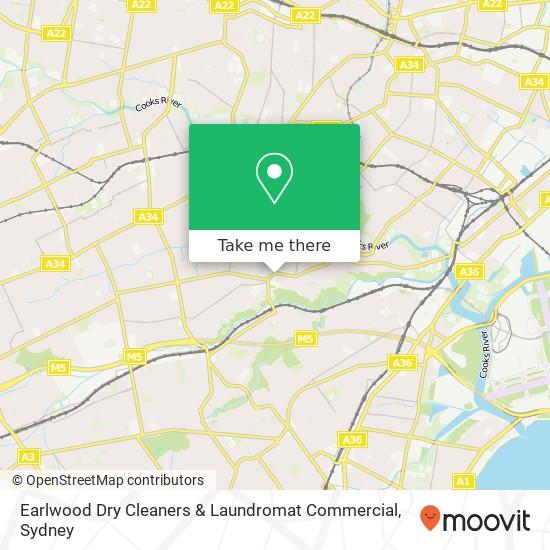 Earlwood Dry Cleaners & Laundromat Commercial map