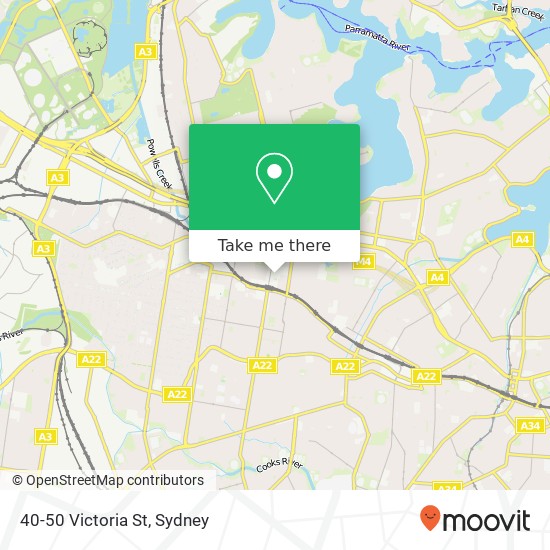 Mapa 40-50 Victoria St
