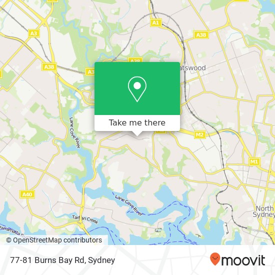 Mapa 77-81 Burns Bay Rd