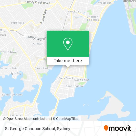 St George Christian School map