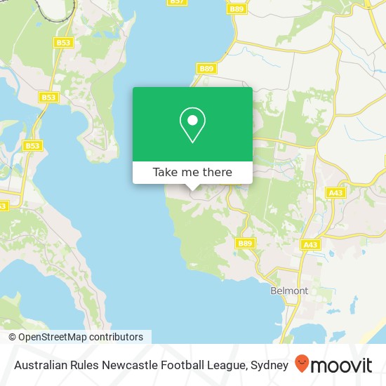Australian Rules Newcastle Football League map