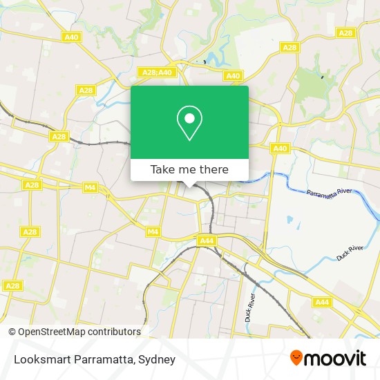 Mapa Looksmart Parramatta